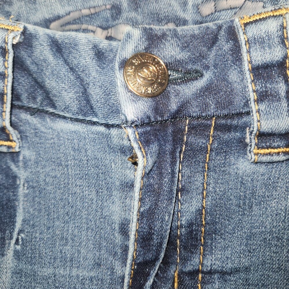 SEVEN7 Brand Slim Boot Cut Jeans Size 6 Cowgirl Style - Picture 6 of 13